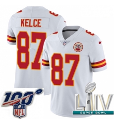 2020 Super Bowl LIV Men Nike Kansas City Chiefs #87 Travis Kelce White Vapor Untouchable Limited Player NFL Jersey 2020 Super Bowl LIV Men Nike Kansas City Chiefs #87 Travis Kelce White Vapor Untouchable Limited Player NFL Jersey