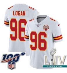 2020 Super Bowl LIV Men Nike Kansas City Chiefs #96 Bennie Logan White Vapor Untouchable Limited Player NFL Jersey 2020 Super Bowl LIV Men Nike Kansas City Chiefs #96 Bennie Logan White Vapor Untouchable Limited Player NFL Jersey