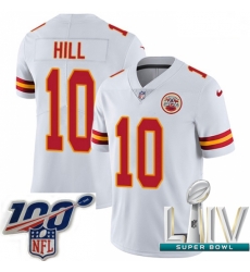 2020 Super Bowl LIV Youth Nike Kansas City Chiefs #10 Tyreek Hill White Vapor Untouchable Limited Player NFL Jersey 2020 Super Bowl LIV Youth Nike Kansas City Chiefs #10 Tyreek Hill White Vapor Untouchable Limited Player NFL Jersey