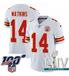2020 Super Bowl LIV Youth Nike Kansas City Chiefs #14 Sammy Watkins White Vapor Untouchable Limited Player NFL Jersey 2020 Super Bowl LIV Youth Nike Kansas City Chiefs #14 Sammy Watkins White Vapor Untouchable Limited Player NFL Jersey