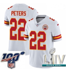 2020 Super Bowl LIV Youth Nike Kansas City Chiefs #22 Marcus Peters White Vapor Untouchable Limited Player NFL Jersey 2020 Super Bowl LIV Youth Nike Kansas City Chiefs #22 Marcus Peters White Vapor Untouchable Limited Player NFL Jersey