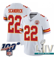 2020 Super Bowl LIV Youth Nike Kansas City Chiefs #22 Orlando Scandrick White Vapor Untouchable Limited Player NFL Jersey 2020 Super Bowl LIV Youth Nike Kansas City Chiefs #22 Orlando Scandrick White Vapor Untouchable Limited Player NFL Jersey