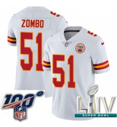2020 Super Bowl LIV Youth Nike Kansas City Chiefs #51 Frank Zombo White Vapor Untouchable Limited Player NFL Jersey 2020 Super Bowl LIV Youth Nike Kansas City Chiefs #51 Frank Zombo White Vapor Untouchable Limited Player NFL Jersey