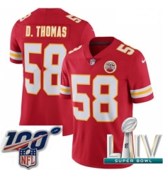 2020 Super Bowl LIV Youth Nike Kansas City Chiefs #58 Derrick Thomas Red Team Color Vapor Untouchable Limited Player NFL Jersey 2020 Super Bowl LIV Youth Nike Kansas City Chiefs #58 Derrick Thomas Red Team Color Vapor Untouchable Limited Player NFL Jersey