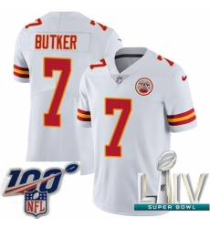 2020 Super Bowl LIV Youth Nike Kansas City Chiefs #7 Harrison Butker White Vapor Untouchable Limited Player NFL Jersey 2020 Super Bowl LIV Youth Nike Kansas City Chiefs #7 Harrison Butker White Vapor Untouchable Limited Player NFL Jersey