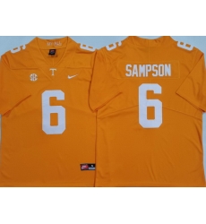Men Tennessee Volunteers #6 Dylan Sampson Orange Stitched NCAA Jersey Men Tennessee Volunteers #6 Dylan Sampson Orange Stitched NCAA Jersey