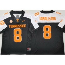 Men Tennessee Volunteers #8 Nico Iamaleava Black Stitched NCAA Jersey