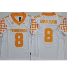 Men Tennessee Volunteers #8 Nico Iamaleava White Stitched NCAA Jersey