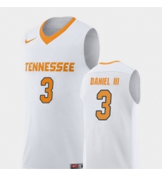 Men Tennessee Volunteers James Daniel Iii White Replica College Basketball Jersey Men Tennessee Volunteers James Daniel Iii White Replica College Basketball Jersey