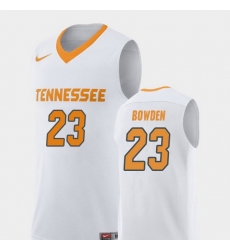 Men Tennessee Volunteers Jordan Bowden White Replica College Basketball Jersey Men Tennessee Volunteers Jordan Bowden White Replica College Basketball Jersey