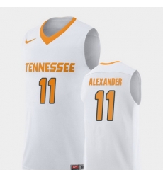 Men Tennessee Volunteers Kyle Alexander White Replica College Basketball Jersey Men Tennessee Volunteers Kyle Alexander White Replica College Basketball Jersey