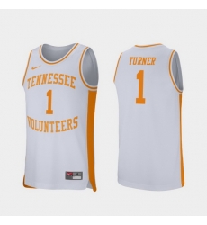 Men Tennessee Volunteers Lamonte Turner White Retro Performance College Basketball Jersey Men Tennessee Volunteers Lamonte Turner White Retro Performance College Basketball Jersey