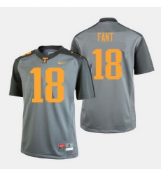 Men Tennessee Volunteers Princeton Fant College Football Gray Jersey Men Tennessee Volunteers Princeton Fant College Football Gray Jersey