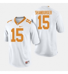 Men Tennessee Volunteers Shawn Shamburger College Football White Jersey Men Tennessee Volunteers Shawn Shamburger College Football White Jersey