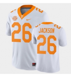 Men Tennessee Volunteers Theo Jackson Game White College Football Jersey Men Tennessee Volunteers Theo Jackson Game White College Football Jersey