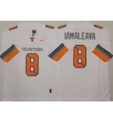 Men Tennessee Volunteers White #8 Nico IAMALEAVA White F U S E Stitched NCAA Jersey Men Tennessee Volunteers White #8 Nico IAMALEAVA White F U S E Stitched NCAA Jersey