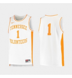 Men Tennessee Volunteers White Retro Replica College Baketball Jersey Men Tennessee Volunteers White Retro Replica College Baketball Jersey