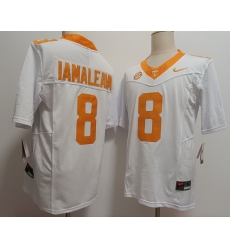 Tennessee Volunteers #8 Nico Iamaleava White  F U S E Jersey