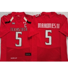 Men Texas Tech Red Patrick Mahomes #5 Football Stitched Team Jersey Men Texas Tech Red Patrick Mahomes #5 Football Stitched Team Jersey