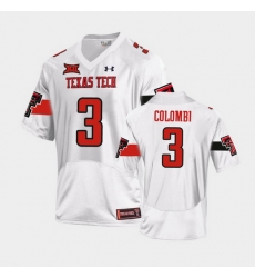 Men Texas Tech Red Raiders Henry Colombi Replica White Football Team Jersey Men Texas Tech Red Raiders Henry Colombi Replica White Football Team Jersey