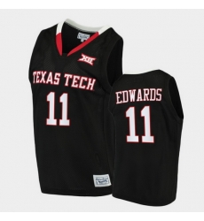 Men Texas Tech Red Raiders Kyler Edwards Alumni Limited Black Basketball 2020 21 Jersey Men Texas Tech Red Raiders Kyler Edwards Alumni Limited Black Basketball 2020 21 Jersey