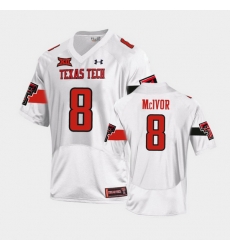 Men Texas Tech Red Raiders Maverick Mcivor Replica White Football Team Jersey Men Texas Tech Red Raiders Maverick Mcivor Replica White Football Team Jersey