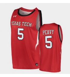 Men Texas Tech Red Raiders Micah Peavy Alternate Red Basketball 2020 21 Jersey Men Texas Tech Red Raiders Micah Peavy Alternate Red Basketball 2020 21 Jersey