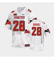 Men Texas Tech Red Raiders Tahj Brooks Replica White Football Team Jersey Men Texas Tech Red Raiders Tahj Brooks Replica White Football Team Jersey