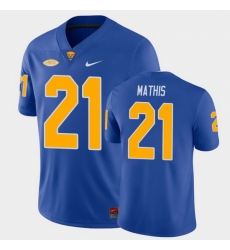 Men Pitt Panthers Damarri Mathis College Football Royal Game Jersey Men Pitt Panthers Damarri Mathis College Football Royal Game Jersey
