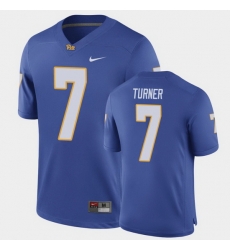 Men Pitt Panthers Dj Turner Game Royal Football Jersey Men Pitt Panthers Dj Turner Game Royal Football Jersey