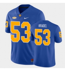 Men Pitt Panthers Jake Kradel College Football Royal Game Jersey Men Pitt Panthers Jake Kradel College Football Royal Game Jersey