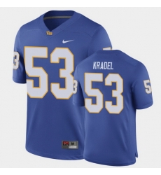 Men Pitt Panthers Jake Kradel Game Royal Football Jersey Men Pitt Panthers Jake Kradel Game Royal Football Jersey