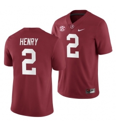 Alabama Crimson Tide Derrick Henry Crimson College Football Home Game Jersey Alabama Crimson Tide Derrick Henry Crimson College Football Home Game Jersey