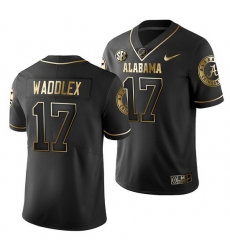 Alabama Crimson Tide Jaylen Waddle Black Golden Edition Men'S Jersey Alabama Crimson Tide Jaylen Waddle Black Golden Edition Men'S Jersey