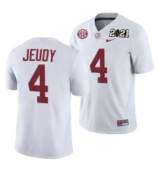 Alabama Crimson Tide Jerry Jeudy White 2021 Rose Bowl Champions College Football Playoff College Football Playoff Jersey Alabama Crimson Tide Jerry Jeudy White 2021 Rose Bowl Champions College Football Playoff College Football Playoff Jersey