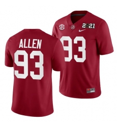 Alabama Crimson Tide Jonathan Allen Crimson 2021 Rose Bowl Champions College Football Playoff College Football Playoff Jersey Alabama Crimson Tide Jonathan Allen Crimson 2021 Rose Bowl Champions College Football Playoff College Football Playoff Jersey