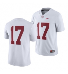 Alabama Crimson Tide Men's White Game Nike Jersey Alabama Crimson Tide Men's White Game Nike Jersey