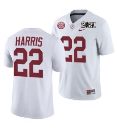 Alabama Crimson Tide Najee Harris White 2021 Rose Bowl Champions College Football Playoff College Football Playoff Jersey Alabama Crimson Tide Najee Harris White 2021 Rose Bowl Champions College Football Playoff College Football Playoff Jersey