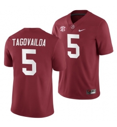 Alabama Crimson Tide Taulia Tagovailoa Crimson 2019 Home Game Jersey NCAA Football Alabama Crimson Tide Taulia Tagovailoa Crimson 2019 Home Game Jersey NCAA Football