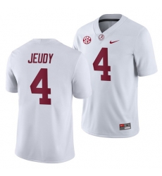 NCAA Football Alabama Crimson Tide Jerry Jeudy White 2019 Away Game Jersey NCAA Football Alabama Crimson Tide Jerry Jeudy White 2019 Away Game Jersey
