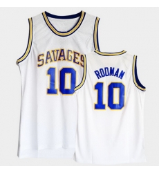 Men Dennis Rodman College Basketball White Jersey Men Dennis Rodman College Basketball White Jersey