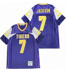Men LAMAR JACKSON 7 HIGH SCHOOL FOOTBALL JERSEY purple Men LAMAR JACKSON 7 HIGH SCHOOL FOOTBALL JERSEY purple