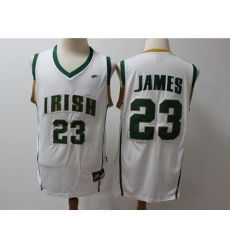Mens Ncaa Nba Notre Dame Fighting Irish #23 Lebron James White Jersey Mens Ncaa Nba Notre Dame Fighting Irish #23 Lebron James White Jersey