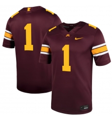 Men's Nike #1 Maroon Minnesota Golden Gophers Untouchable Football Jersey Men's Nike #1 Maroon Minnesota Golden Gophers Untouchable Football Jersey