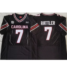 South Carolina Gamecock Black #7 Spencer Rattler Stitched Football Jersey South Carolina Gamecock Black #7 Spencer Rattler Stitched Football Jersey