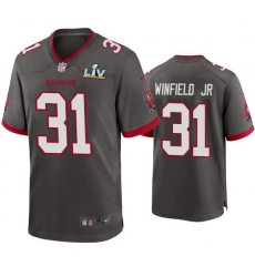 Men Antoine Winfield Jr. Buccaneers Pewter Super Bowl Lv Game Jersey Men Antoine Winfield Jr. Buccaneers Pewter Super Bowl Lv Game Jersey