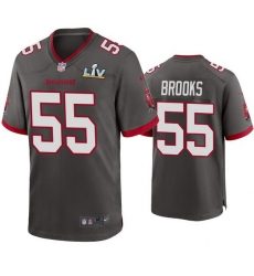 Men Derrick Brooks Buccaneers Pewter Super Bowl Lv Game Jersey Men Derrick Brooks Buccaneers Pewter Super Bowl Lv Game Jersey