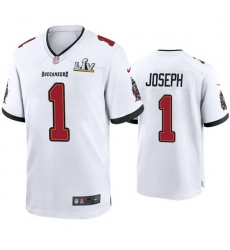 Men Greg Joseph Buccaneers White Super Bowl Lv Game Jersey Men Greg Joseph Buccaneers White Super Bowl Lv Game Jersey