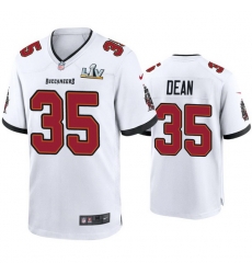 Men Jamel Dean Buccaneers White Super Bowl Lv Game Jersey Men Jamel Dean Buccaneers White Super Bowl Lv Game Jersey