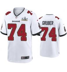 Men Paul Gruber Buccaneers White Super Bowl Lv Game Jersey Men Paul Gruber Buccaneers White Super Bowl Lv Game Jersey